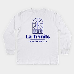 La Trinité sur mer the sea is calling me - Brittany Morbihan 56 BZH Sea Kids Long Sleeve T-Shirt